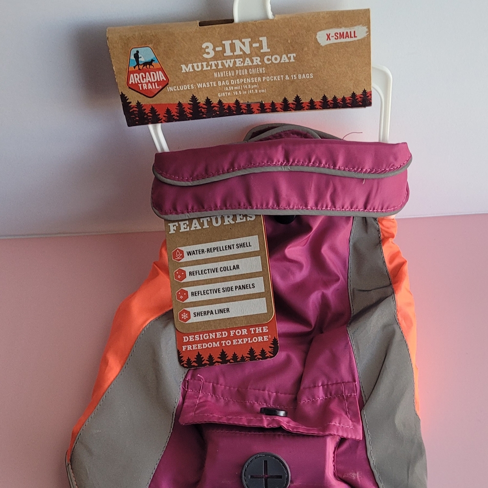 Acadia 3 In 1 Dog Coat